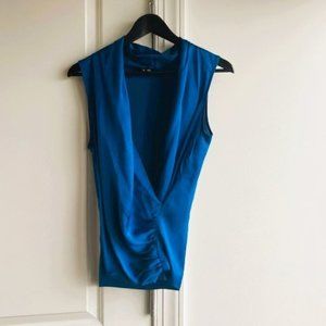 Theory Blue Blouse